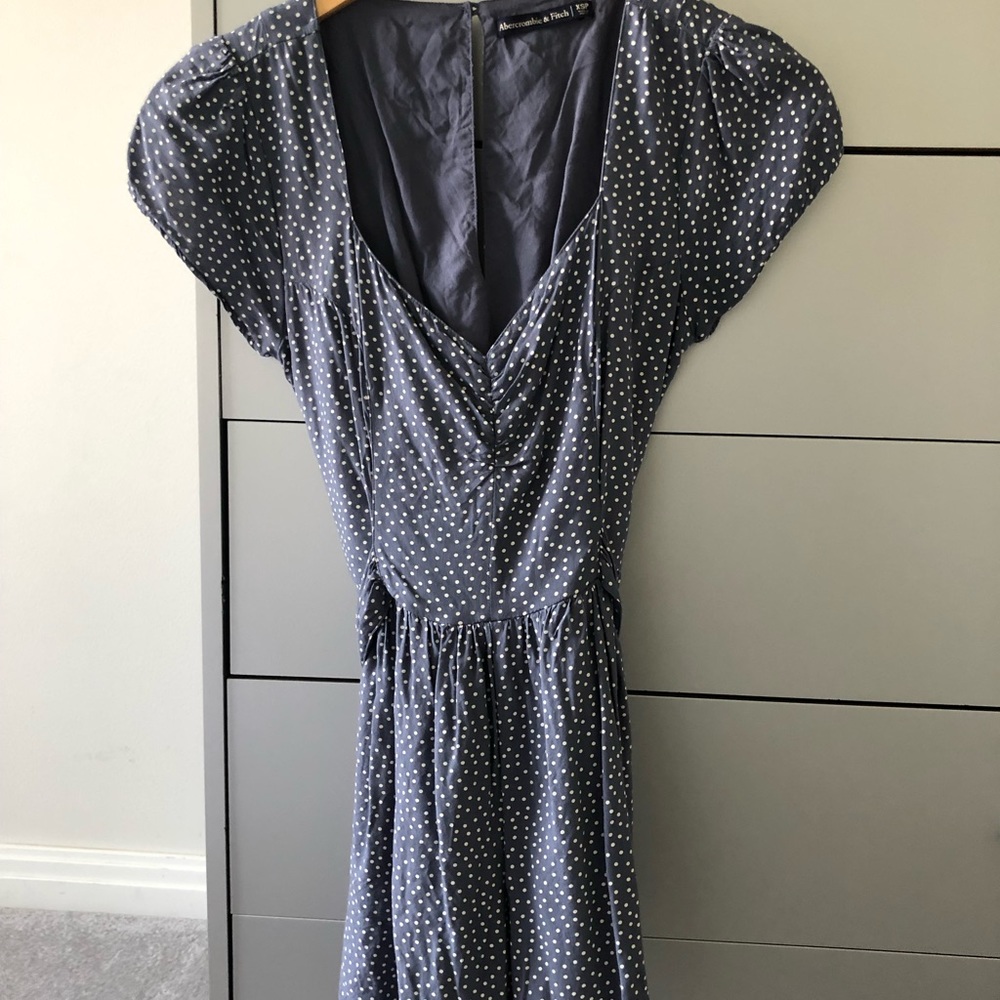 Abercrombie Blue Romper with Tie Waist EUC